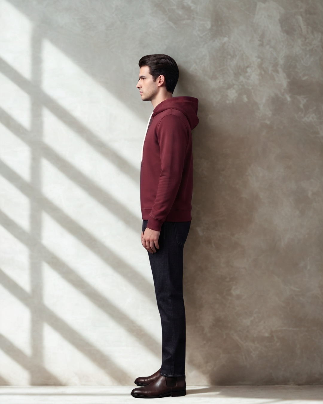CRYF Essential Crewneck — Bordeaux Red