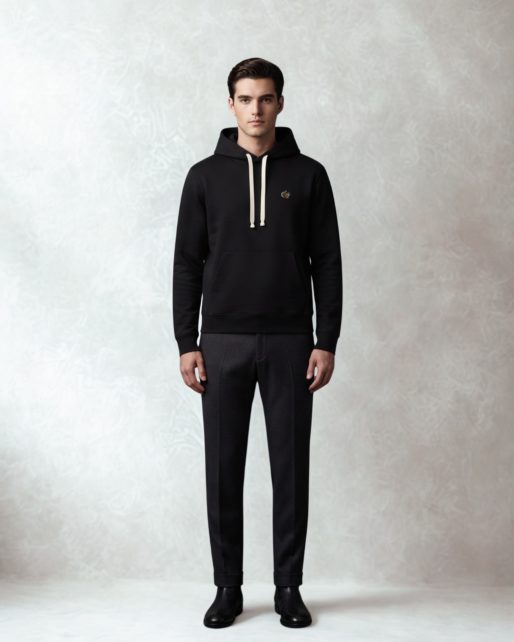 CRYF Essential Crewneck — Obsidian Black