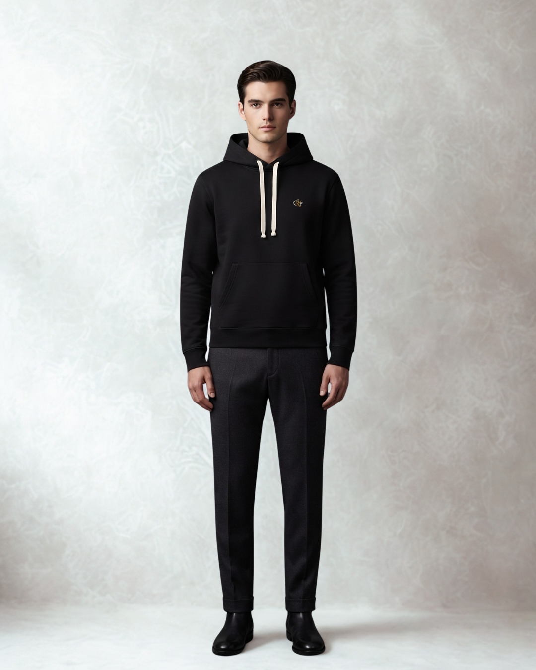 CRYF Essential Crewneck — Obsidian Black